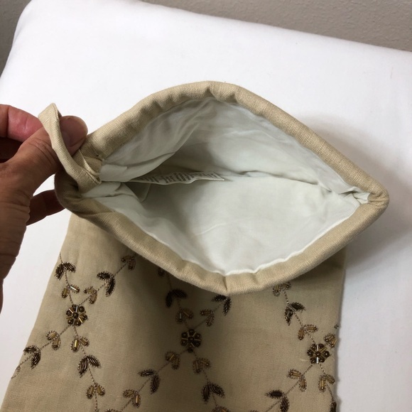 Pottery Barn 2 Linen Cotton Blend Lattice Jewel Christmas Stockings 9 X 19.5 In - Picture 8 of 12